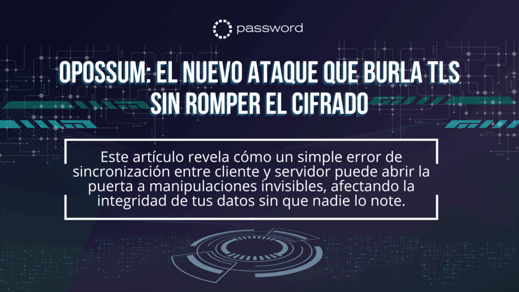 Ilustración del ataque Opossum manipulando sesiones TLS entre cliente y servidor